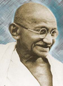 Un ritratto di Gandhi